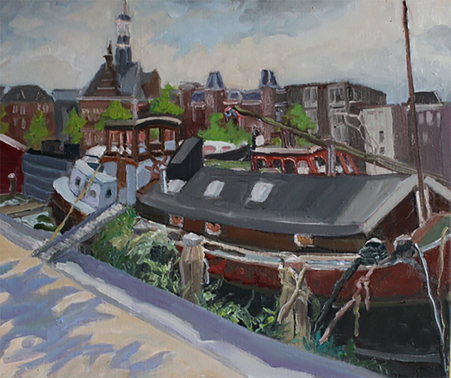 schilderij van amsterdam
